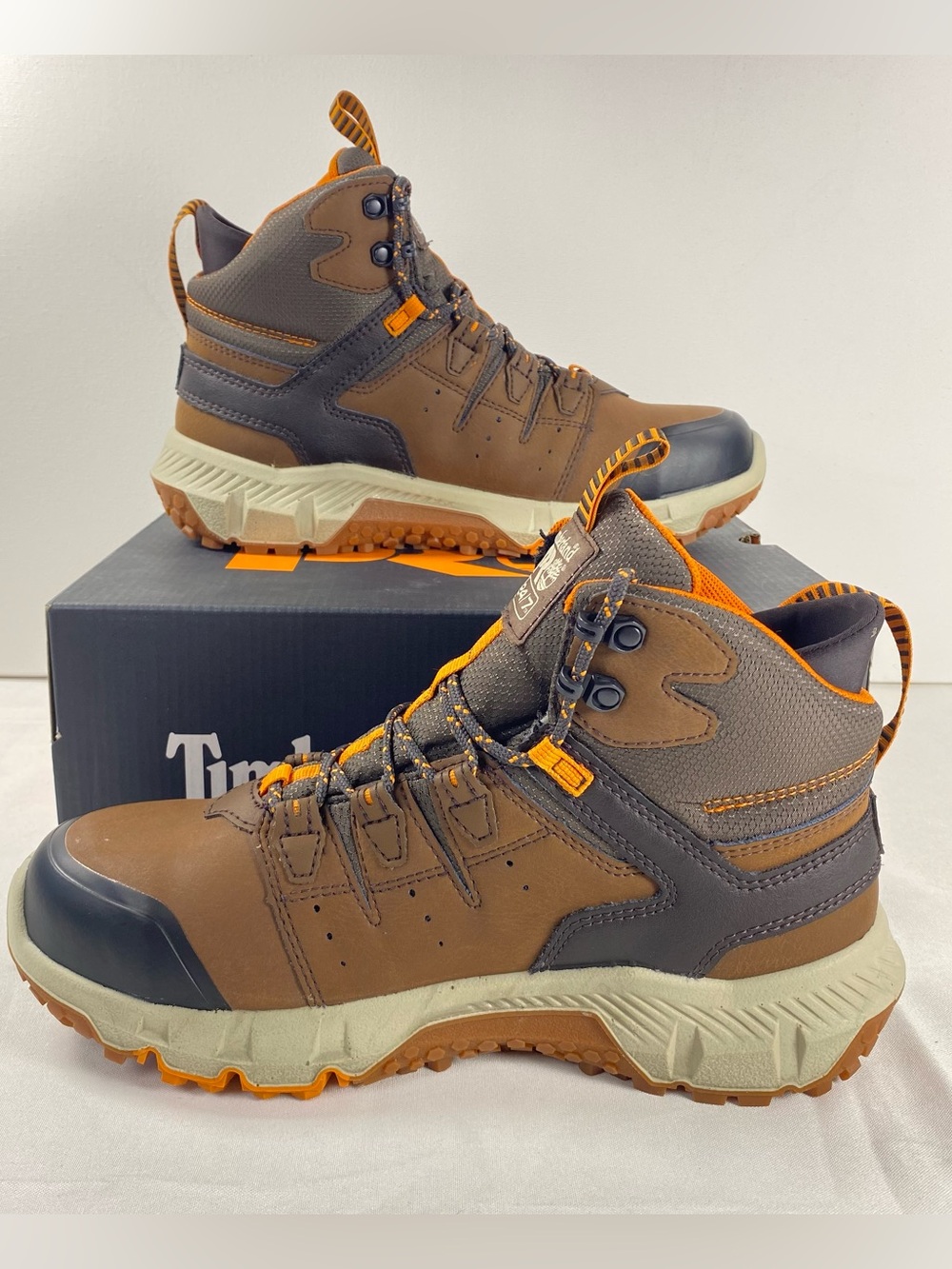 Timberland PRO Tempe 6” Mens 8M Alloy Toe Waterproof Work Boots Brown
